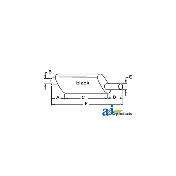 MUFFLER 31" x4.5" x9"